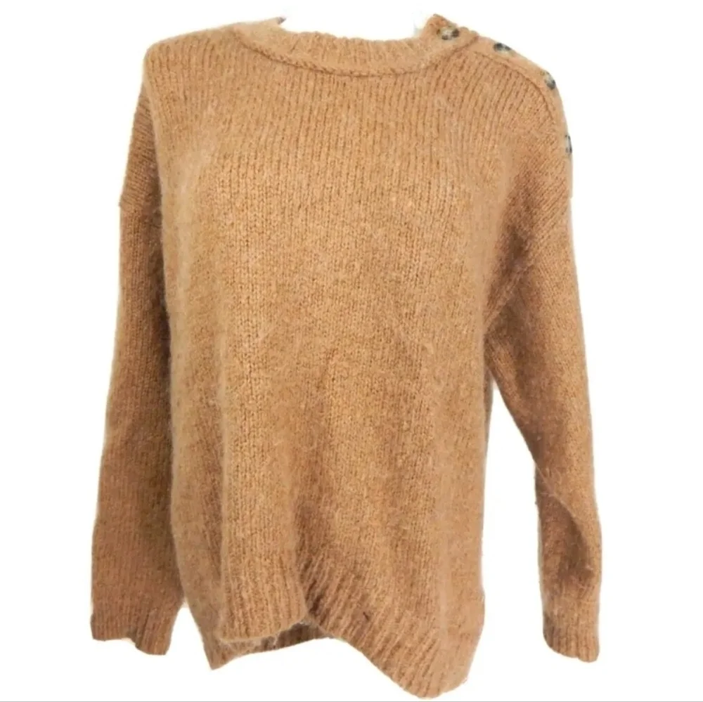 J. Crew Crewneck Button Shoulder Sweater